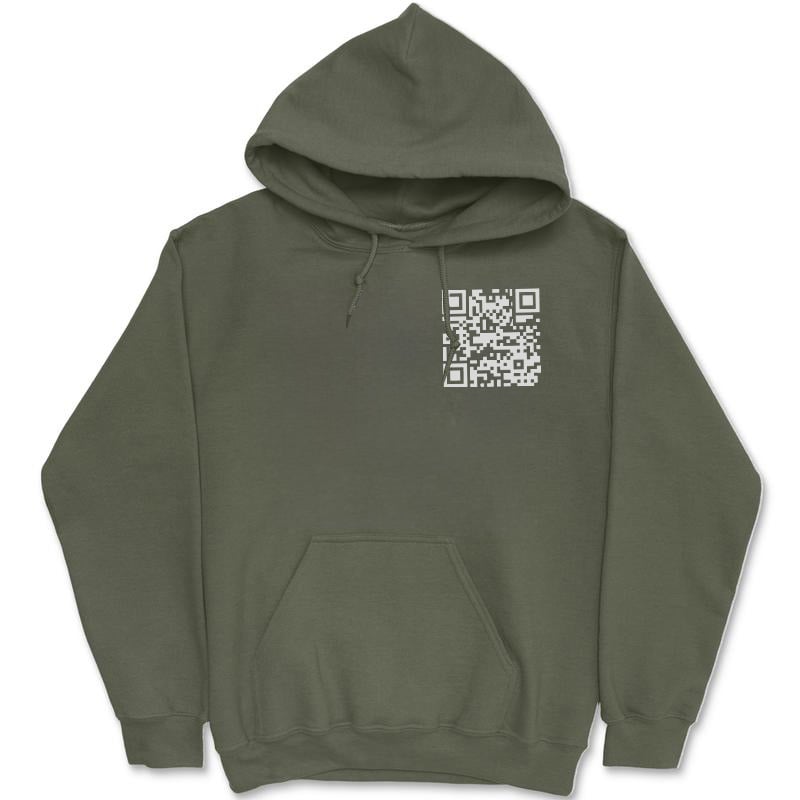 Funny FU QR Code Hoodie