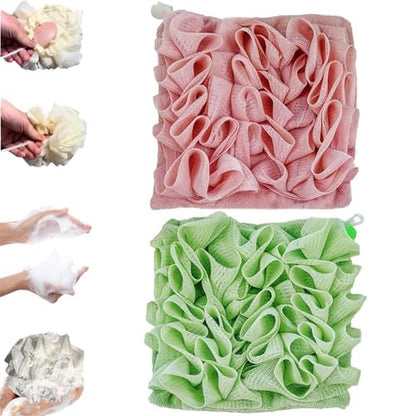 2-in-1 Bath Sponge & Washcloth
