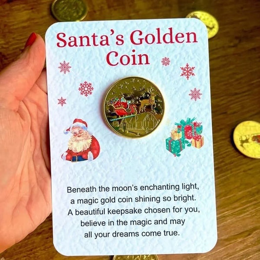 🎅Santa Gold Coins for Christmas Eve Boxes