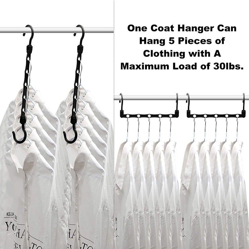 Magic Space-Saving Clothes-Hangers Sturdy Closet-Organizer