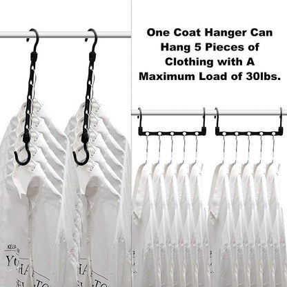 Magic Space-Saving Clothes-Hangers Sturdy Closet-Organizer