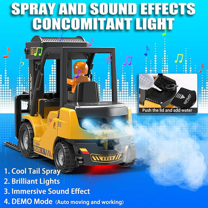 Roll over image to zoom in RC Forklift Truck, 2 in 1 Transform Lift Fork & Hook