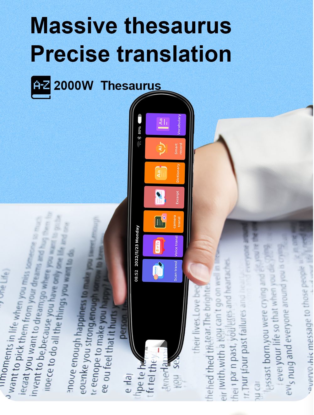 🔥 Last Day 49% OFF 🔥112 Language Translation Scanning Reading Pen