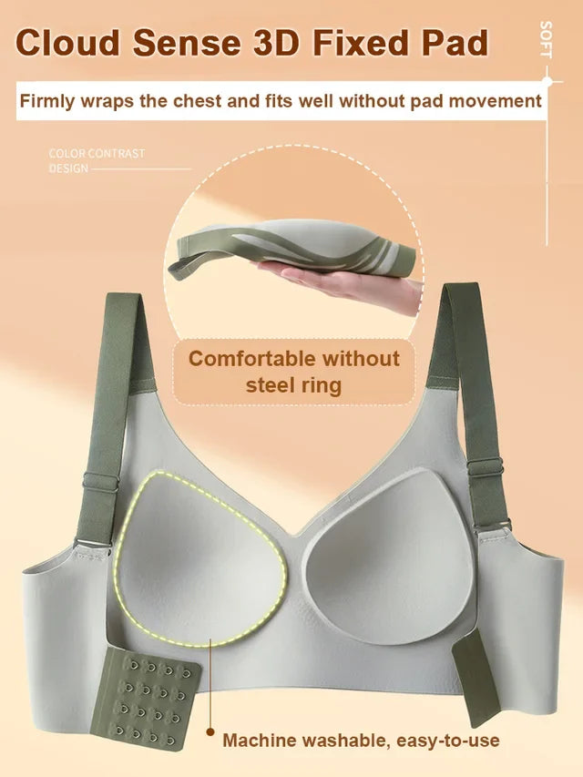 Lifting Anti-Sagging Wire-Free Push-up Bra