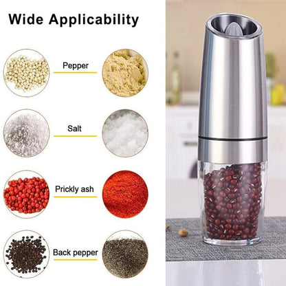 Sale 49% OFF - Automatic Electric Gravity Induction Salt & Pepper Grinder