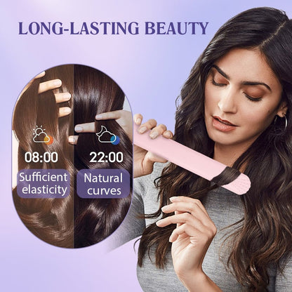 🔥49% OFF🔥2-in-1 Mini Curling Wand & Flat Iron Hair Straightener