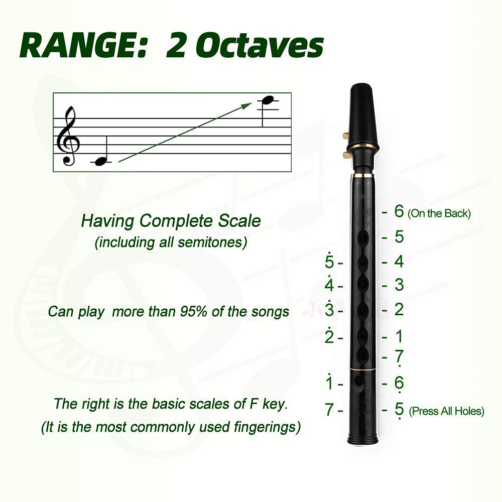 🎶Key of C Two Octave Range Pocket Travel Saxphone