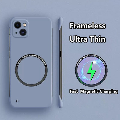 📱✨Frameless Matte Ultra Thin Magnetic Case for iPhone
