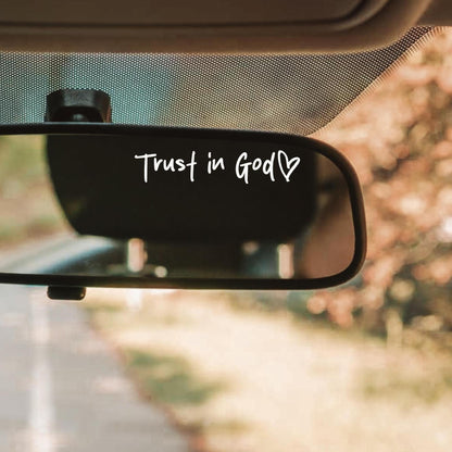 ✝️🚗Christian Faith Rear View Mirror Decal