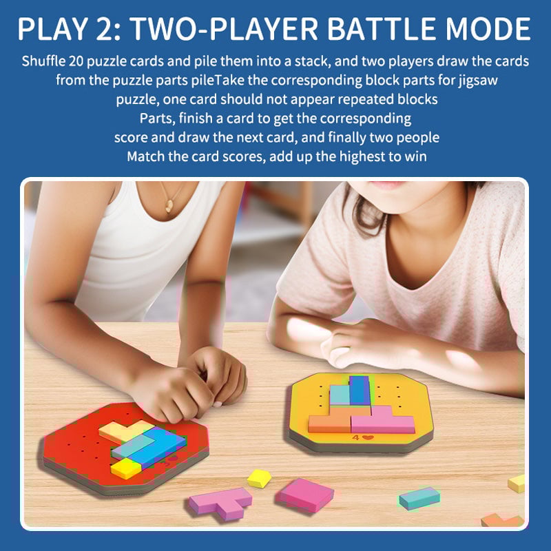 🔥LAST DAY SALE 49% OFF-👪Colorful Block Jigsaw Puzzle Game