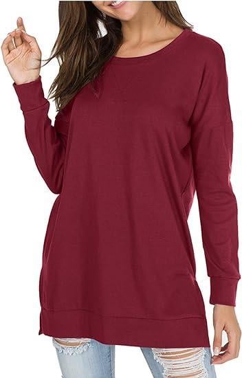 49% OFF 🔥Round Neck Casual Solid Color Top
