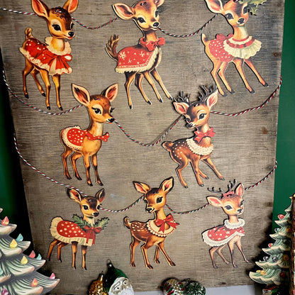 🎄Christmas Vintage Bunting Wooden