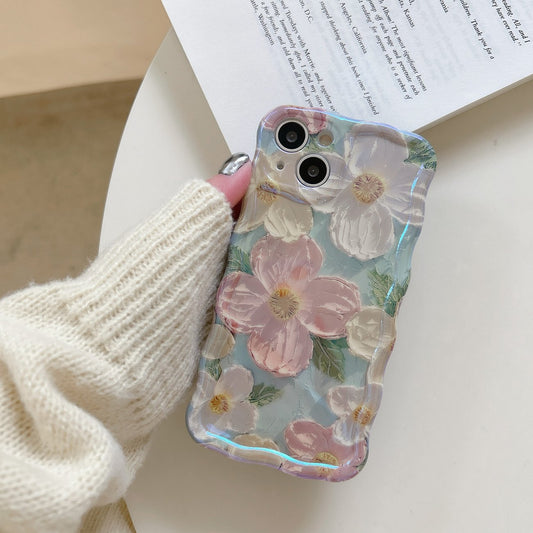 🌸Colorful Retro Oil Painting Print iPhone Case