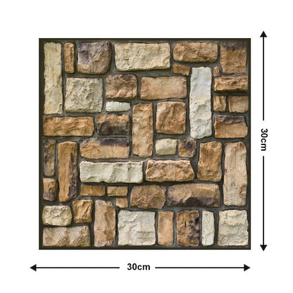 10Pcs 3D Peel and Stick Wall Tiles(12x12 inches)