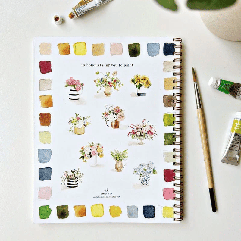 🔥LAST DAY 60% OFF - 💕Watercolor Workbook 🖼️Beginner-Friendly