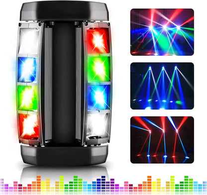 8 Beam Stage Lights with Sound Activated and DMX Moving Head