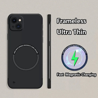 📱✨Frameless Matte Ultra Thin Magnetic Case for iPhone