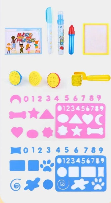 Water Doodle Mat ,Aqua Painting Drawing Mat Mess Free Learning Toy Mat