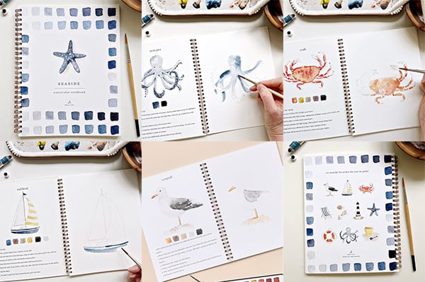 🔥LAST DAY 60% OFF - 💕Watercolor Workbook 🖼️Beginner-Friendly