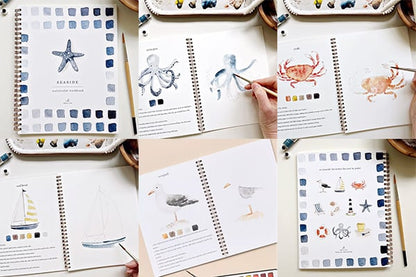 🔥LAST DAY 60% OFF - 💕Watercolor Workbook 🖼️Beginner-Friendly