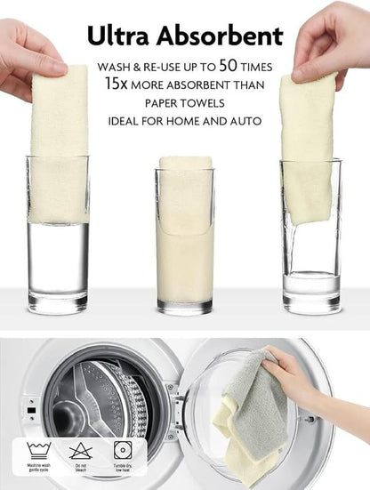 ♻️Reusable Microfiber Paper Towels Roll🧻(20cloths/roll)