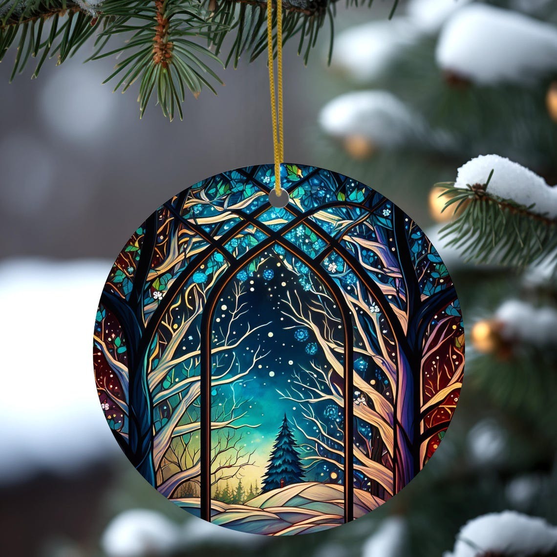 Northern Lights Tree Ornament
