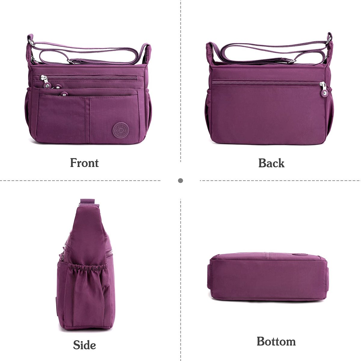 Multi-Pocket Large Capacity Waterproof Casual Crossbody Bag Shoulder Bag