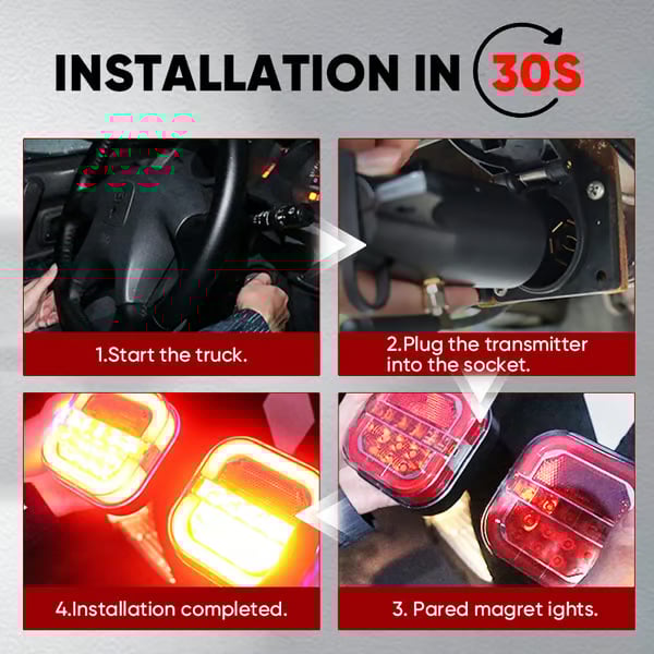 🎉LAST DAY 50% OFF🔥Wireless Trailer Lights Kit