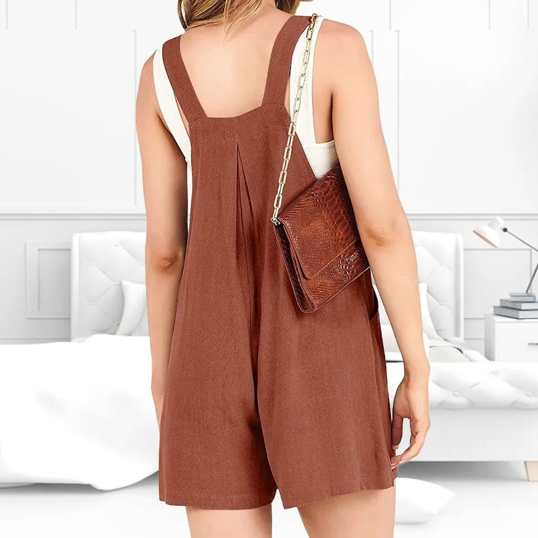 🔥Last Day 49% OFF🎁Casual Adjustable Strap Loose Bib Rompers