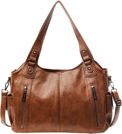 Vegan Leather Slouchy Hobo Bag