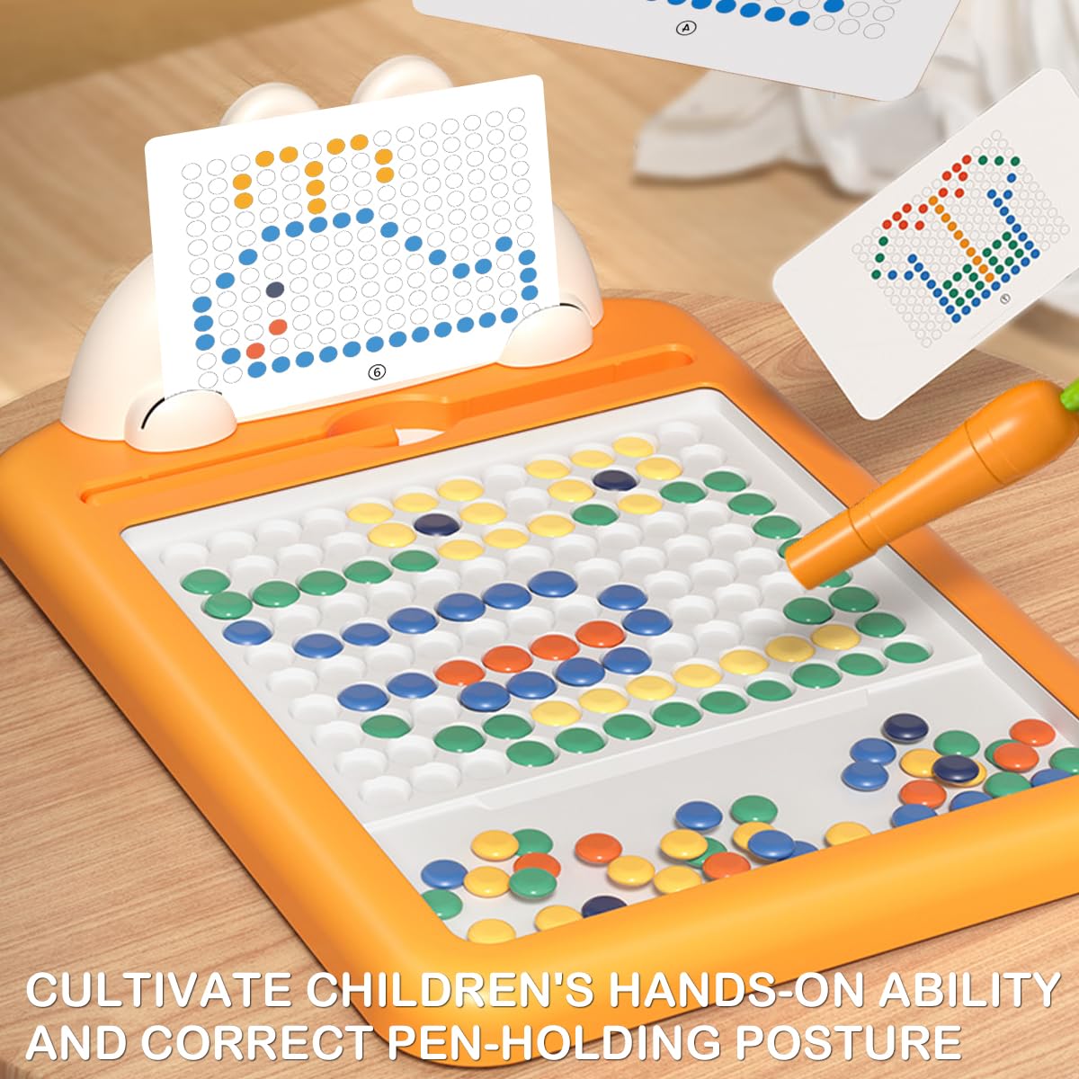 💝Montessori Educational Toys💝-Fun Dot Art Magnetic Bead Drawing Board