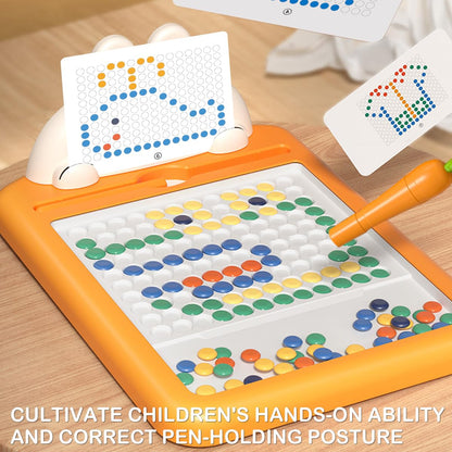 💝Montessori Educational Toys💝-Fun Dot Art Magnetic Bead Drawing Board