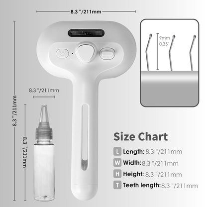 YoPoll Mist Massage Brush SheddyMist PuffGroom GroomFlow