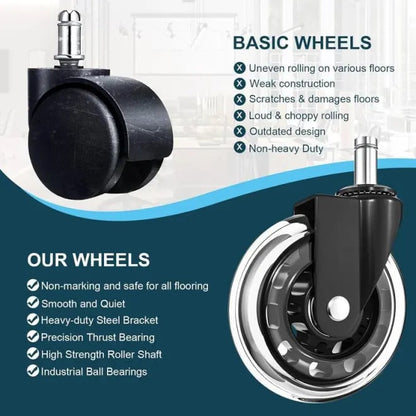 🔥Hot Sale 49% Off🔥3 Inches Silent and Smooth Rolling Casters