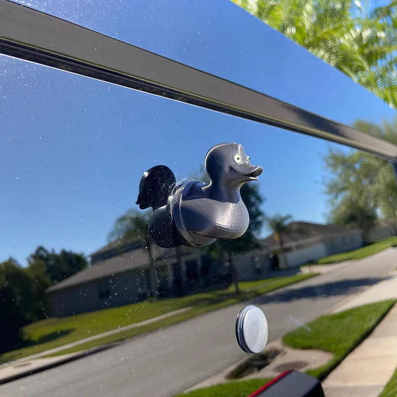 🚗💦 Meet the Ultimate Jeep Accessory: The Fun Middle Finger Spraying Duck! 🦆💥