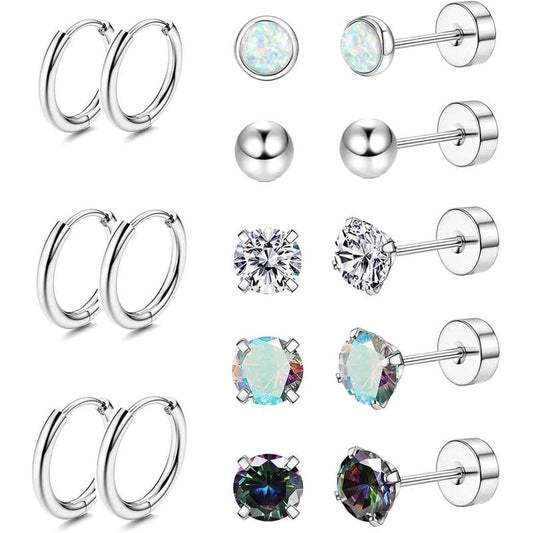 ✨LAST DAY 49% OFF✨8 Pairs Hypoallergenic Earrings