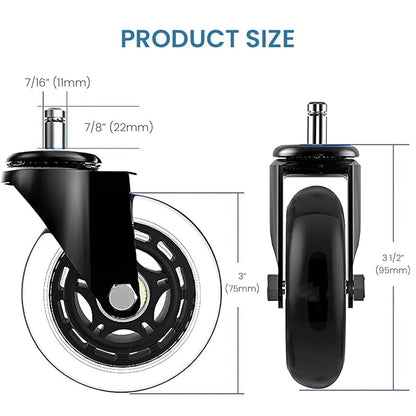 🔥Hot Sale 49% Off🔥3 Inches Silent and Smooth Rolling Casters