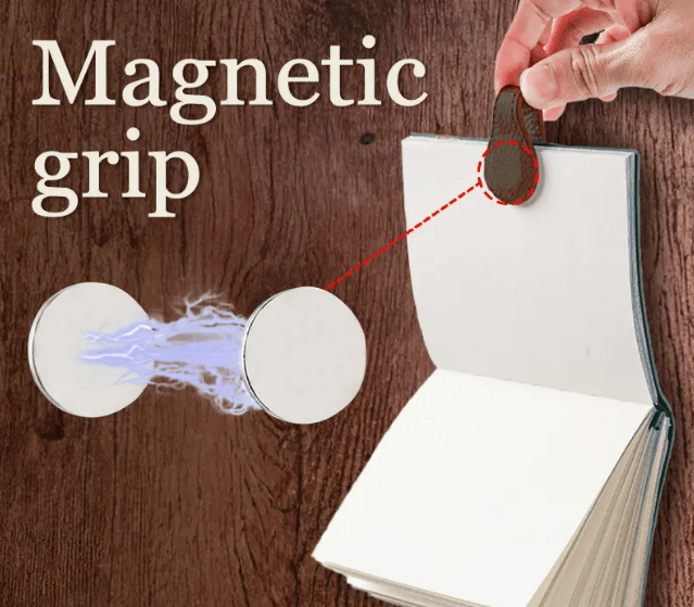 🔥Magnetic Leather Bookmark