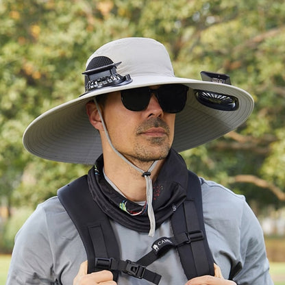 2025 New Solar Fan Outdoor Fishing Hat