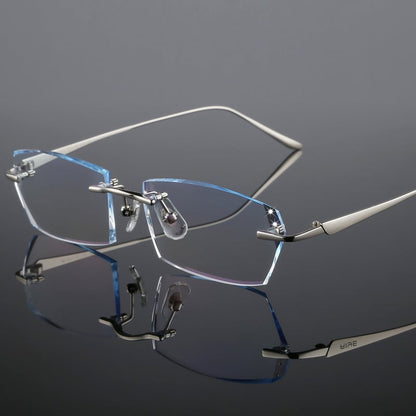 2023 New Sapphire high hardness anti blue light intelligent dual focus reading glasses
