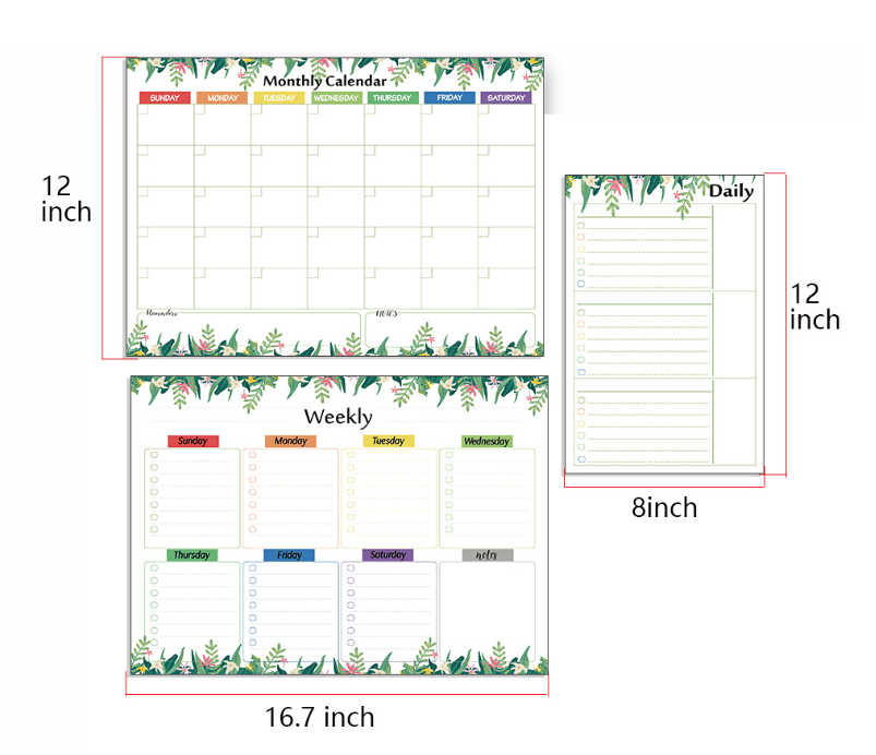 Magnetic Calendar Whiteboard Set
