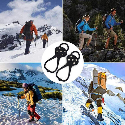 Manganese steel thickened crampon shoe covers