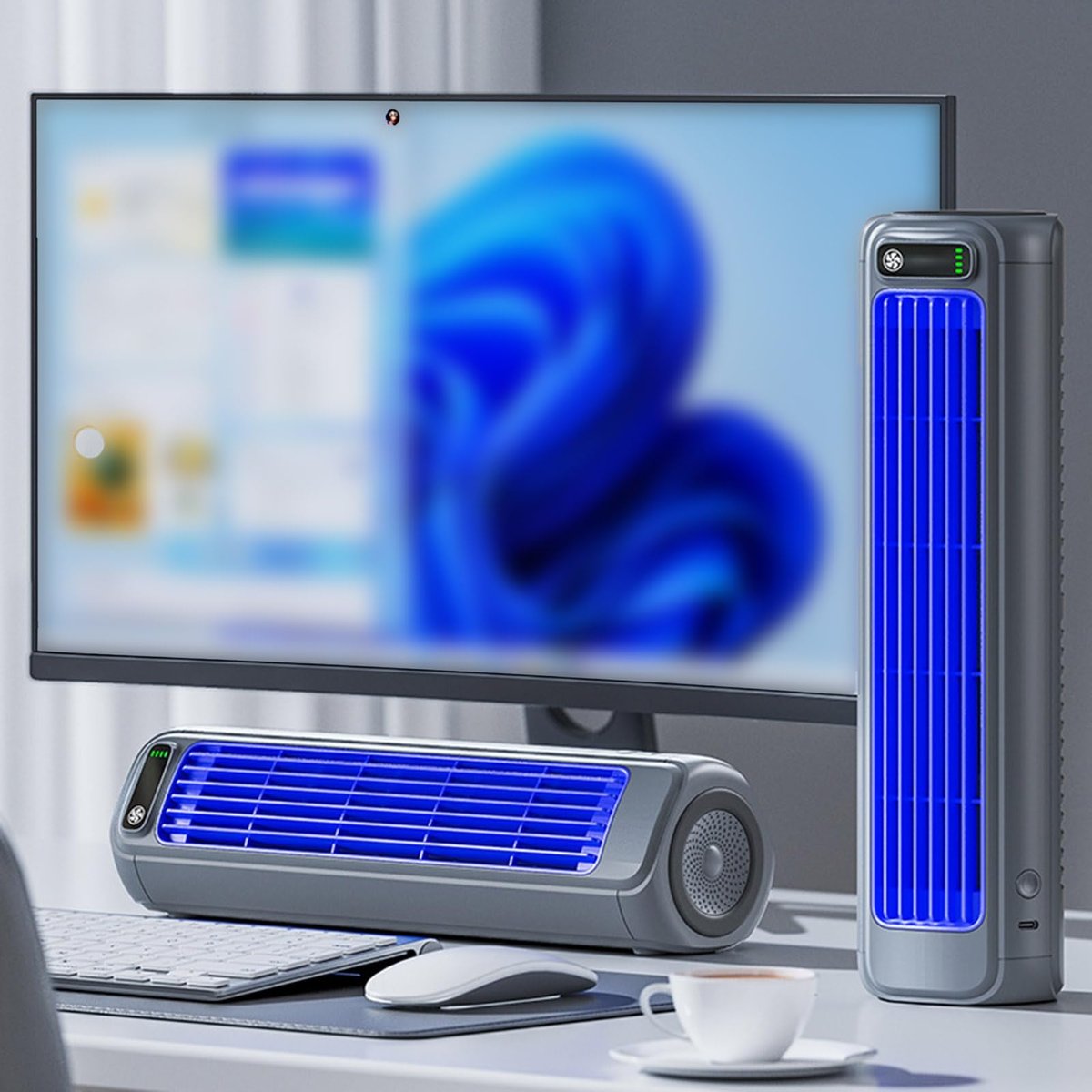 🍃Rechargeable Desktop Tower Fan