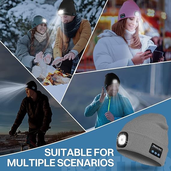 🎄Christmas Sales 49% OFF-2024 LED Bluetooth Beanie