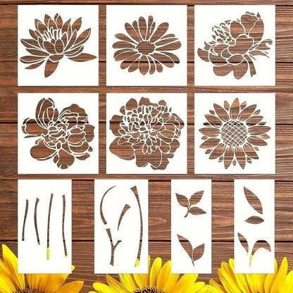 ✨LAST DAY 49% OFF💐Garden Fence Large Flower Stencils🌻DIY Decoration