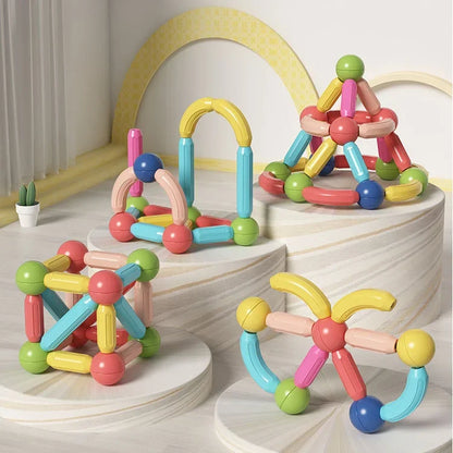 Last Day Special Sale 75% OFF -🔥-Magnetic Balls and Rods Set Educational Magnet Building Blocks