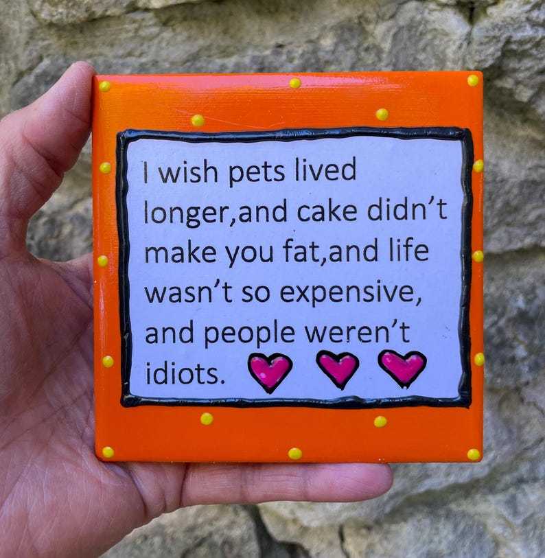 💡Inspirational Quote Funny Wall Tile