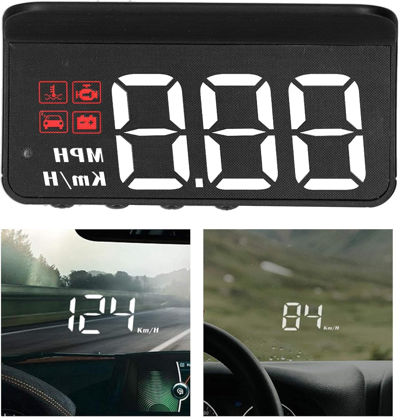 OBD2 HUD Car Head Up Display Projector Speedometer