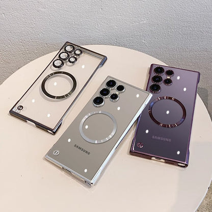 🔥New In Samsung S25 Series Case - Samsung Frameless Magnetic Transparent Case