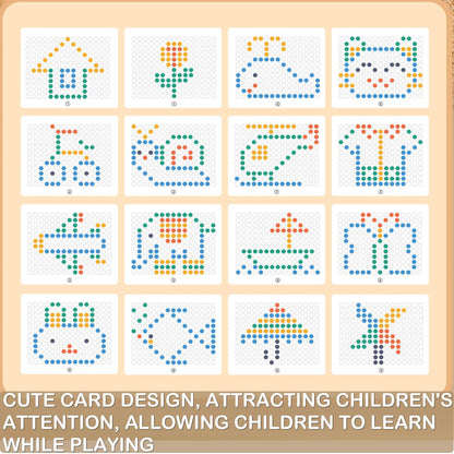 💝Montessori Educational Toys💝-Fun Dot Art Magnetic Bead Drawing Board